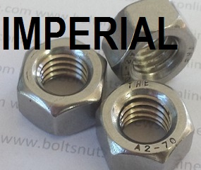 Imperial Hex Nuts Stainless Steel